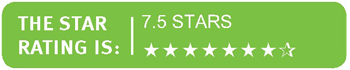 7.5 Star Rating for Energy Efficiency